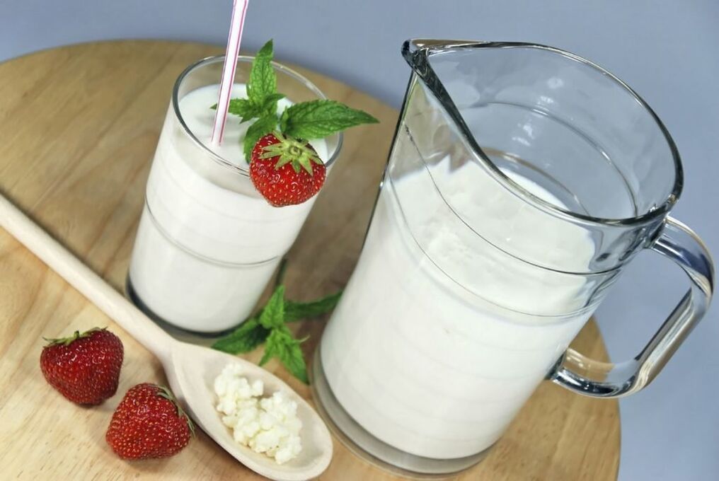Kefir with strawberries to lose weight