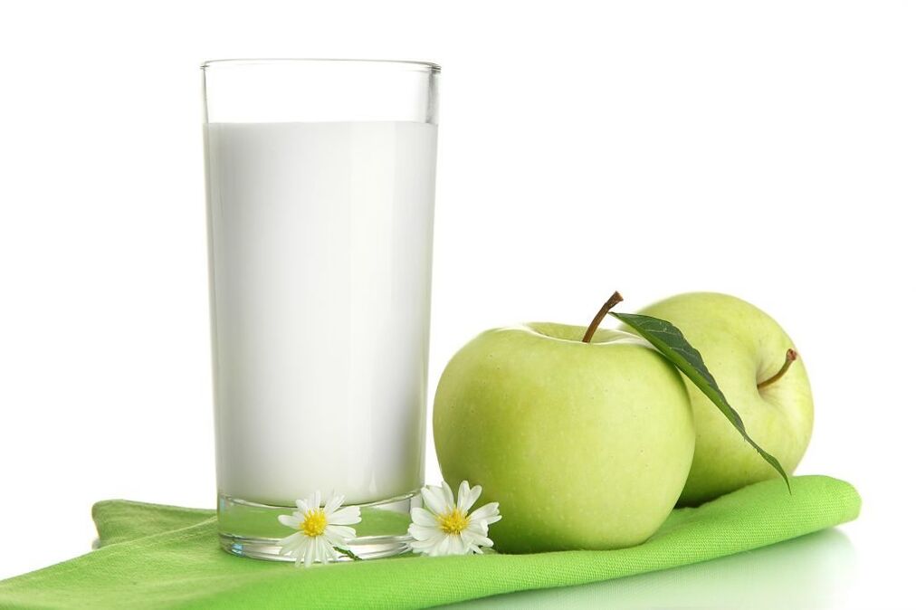 kefir and apples to lose weight