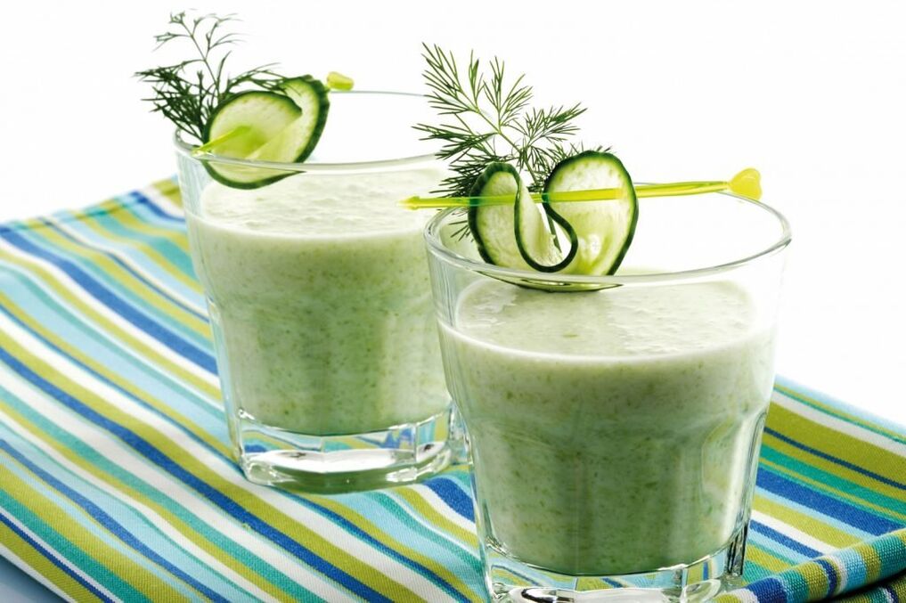 kefir cucumber smoothie to lose weight