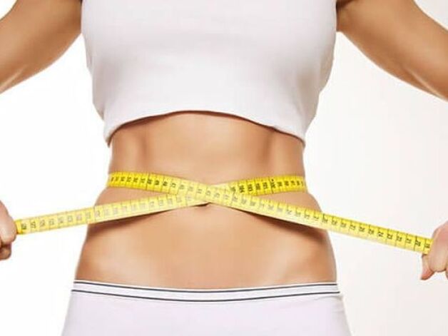 Belin's waist with a centimeter ribbon
