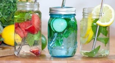 A sample drinking diet menu for 7 days