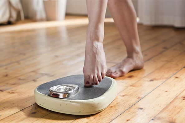 weigh on the scale